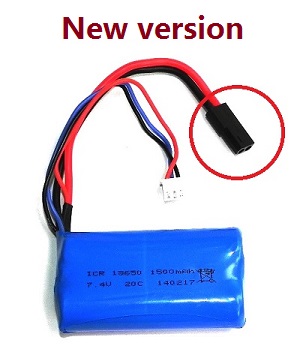 MJX T55 T655 RC helicopter spare parts battery 7.4V 1500MaH (New version) Black plug