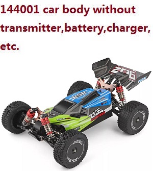 Wltoys 144001 RC Car body without transmitter,battery,charger,etc. Green - Click Image to Close