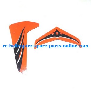 UDI U7 helicopter spare parts tail decorative set orange color - Click Image to Close