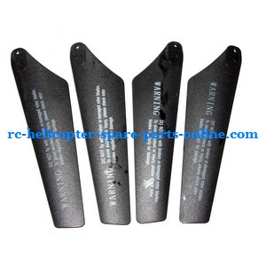 UDI U813 U813C helicopter spare parts main blades (2x upper + 2x lower) - Click Image to Close