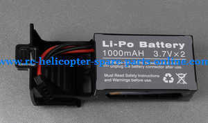 UDI RC U842 U842-1 U842 WIFI U818S U818SW quadcopter spare parts battery + case set (Black) - Click Image to Close