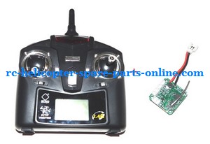 WLtoys WL V202 SCORPION Quadcopter spare parts transmitter + PCB BOARD (set) - Click Image to Close