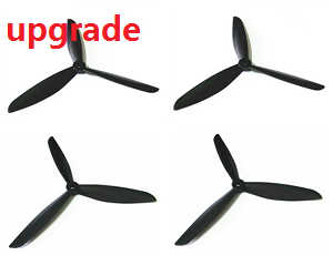 Wltoys WL V303 quadcopter spare parts upgraded 3-leaf baldes (Black) - Click Image to Close