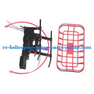 WLtoys WL V388 helicopter spare parts basket functional components + bottom board + undercarriage (set) - Click Image to Close