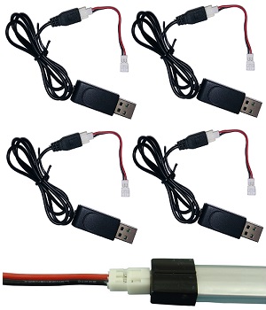 Wltoys WL V911 V911-1 V911-2 RC helicopter spare parts USB charger 4pcs - Click Image to Close