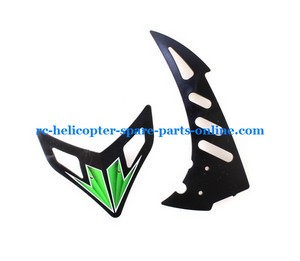 WLTOYS WL v912 helicopter spare parts tail decorative set green color - Click Image to Close