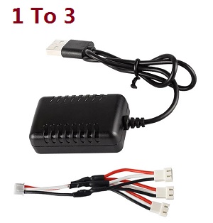 WLTOYS WL V913 helicopter spare parts USB charger wire + 1 to 3 charger wire