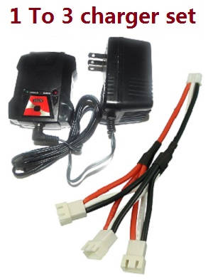 WLTOYS WL V913 helicopter spare parts charger and balance charger box + 1 to 3 charger wire