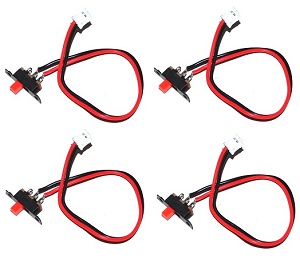 WLTOYS WL V913 helicopter spare parts on/off switch wire 4pcs