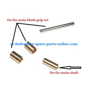 WLTOYS WL V913 helicopter spare parts Copper sleeve on the main blade grip set and main shaft + Iron stick in the blade grip set (set)