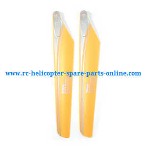 Wltoys JJRC WL V915 RC helicopter spare parts main blades propellers (Yellow) - Click Image to Close
