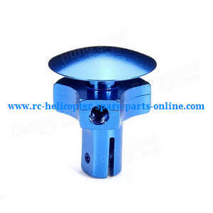 Wltoys WL V931 XK K123 AS350 RC helicopter spare parts top metal hat (Blue) - Click Image to Close