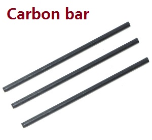 Wltoys WL V931 XK K123 AS350 RC helicopter spare parts carbon bar 3pcs - Click Image to Close