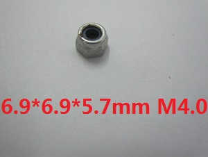 Wltoys WL WL913 RC Speed Boat spare parts Locknut 6.9*6.9*5.7mm M4.0 - Click Image to Close