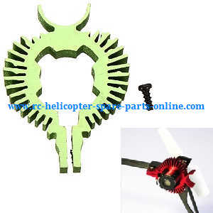 WLtoys WL V930 RC helicopter spare parts heat sink for the tail motor (Green) WLtoys WL V930 RC helicopter spare parts heat sink for the tail motor (Green)