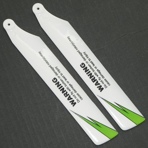 WLtoys WL V930 RC helicopter spare parts main blades (White-Green) - Click Image to Close