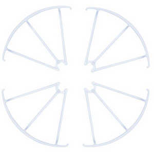 MJX X-series X101 quadcopter spare parts outer protection frame set (White) - Click Image to Close