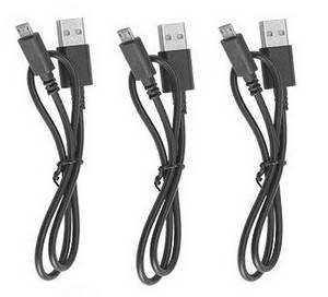 MJX X103W RC Quadcopter spare parts USB charger wire 3pcs - Click Image to Close