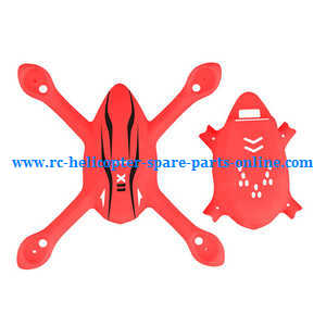 Syma X11C X11 quadcopter spare parts upper and lower cover (Red) - Click Image to Close