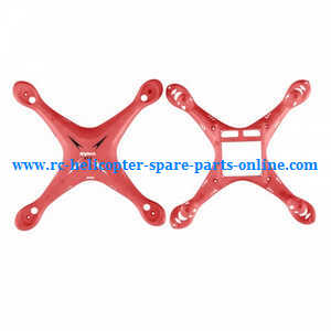 Syma X13 X13A quadcopter spare parts upper and lower cover (Red) - Click Image to Close