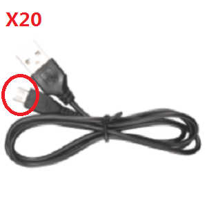 Syma X20 X20-S RC quadcopter spare parts USB charger wire (X20) - Click Image to Close