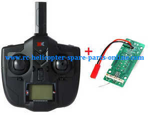 XK X250 quadcopter spare parts PCB board + Transmitter - Click Image to Close