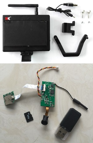XK X252 quadcopter spare parts 5.8G camera + FPV monitor set