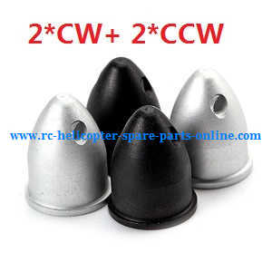XK X252 quadcopter spare parts motor cap (Silver and Black 2*CW+2*CCW)