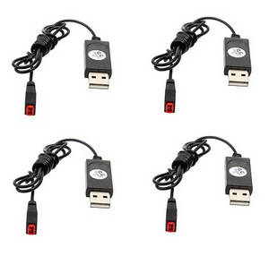 Syma X26 RC quadcopter spare USB charger wire 4pcs