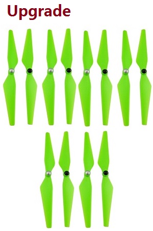 XK X380 RC drone spare parts upgrade main blades (Green) 3set - Click Image to Close