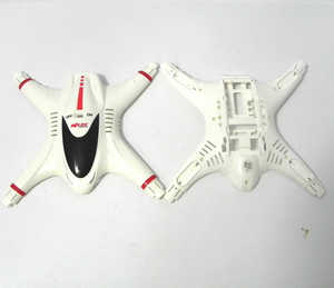 MJX X-series X400 X400-V2 quadcopter spare parts upper and lower cover (White) - Click Image to Close