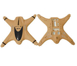 MJX X401H RC quadcopter spare parts upper and lower cover (Gold) - Click Image to Close