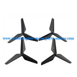 SYMA x5 x5a x5c x5c-1 RC Quadcopter spare parts upgrade Three leaf shape blades (Black) - Click Image to Close