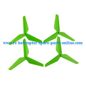 SYMA x5 x5a x5c x5c-1 RC Quadcopter spare parts upgrade Three leaf shape blades (Green) - Click Image to Close