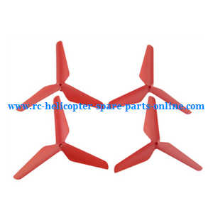 SYMA x5 x5a x5c x5c-1 RC Quadcopter spare parts upgrade Three leaf shape blades (Red) - Click Image to Close