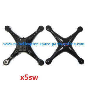 syma x5s x5sw x5sc x5hc x5hw quadcopter spare parts upper and lower cover (x5sw Black) - Click Image to Close