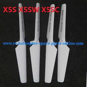 syma x5s x5sw x5sc quadcopter spare parts main blades propellers (White) - Click Image to Close