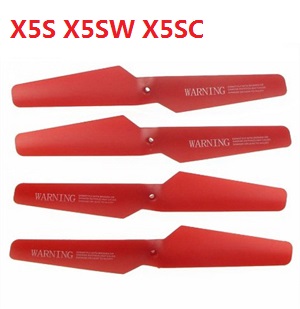 syma x5s x5sw x5sc quadcopter spare parts main blades propellers (Red)