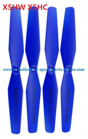 syma x5hc x5hw quadcopter spare parts main blades propellers (Blue) - Click Image to Close