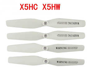 syma x5hc x5hw quadcopter spare parts main blades propellers (White) - Click Image to Close