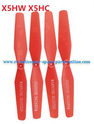 syma x5hc x5hw quadcopter spare parts main blades propellers (Red)