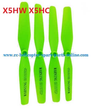 syma x5hc x5hw quadcopter spare parts main blades propellers (Green)