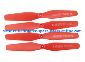 Syma x5u x5uw x5uc quadcopter spare parts main blades propellers (Red) - Click Image to Close