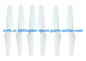MJX X-series X600 quadcopter spare parts main blades propellers (White 3*clockwise +3*anti-clockwise) - Click Image to Close