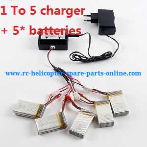 MJX X-series X600 quadcopter spare parts 1 to 5 charger + 5* batteries