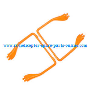 MJX X-series X705C X705 quadcopter spare parts undercarriage landing skid (Orange) - Click Image to Close
