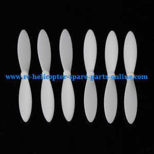 MJX X-series X800 quadcopter spare parts main blades propellers (White 3*clockwise +3*anti-clockwise)