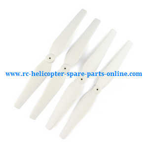syma x8c x8w x8g x8hc x8hw x8hg quadcopter spare parts main blades propellers (white) - Click Image to Close