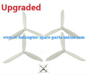 syma x8c x8w x8g x8hc x8hw x8hg quadcopter spare parts upgrade Three leaf shape blades (White)