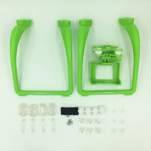 Syma X8SW X8SC X8SW-D RC quadcopter spare parts undercarriage with sports camera plateform (Upgrade Green) - Click Image to Close